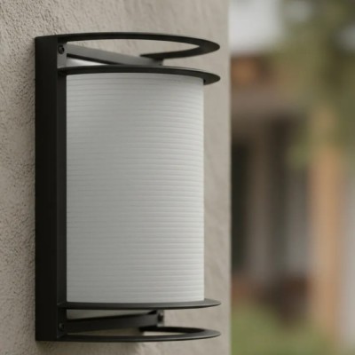 Aplique lampara pared exterior luz frente jardin patio