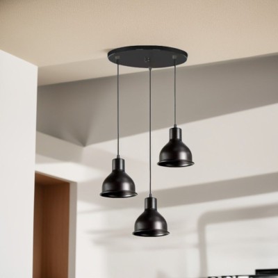 Colgante Techo Cocina Comedor Living 3 Luces Led Campanita
