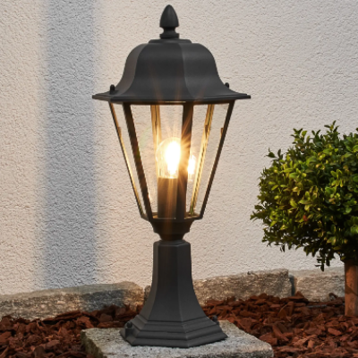 Farol Hexagonal Para Pilar con Base