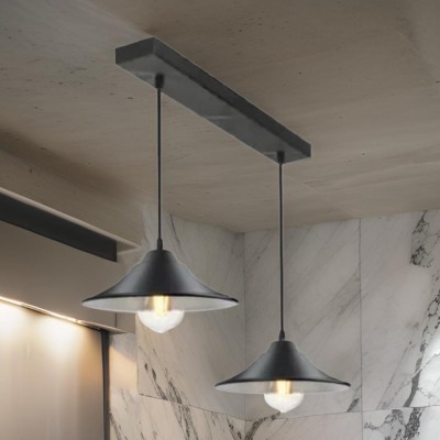Lampara Colgante 2 Luces Moderno Regulable Comedor Living