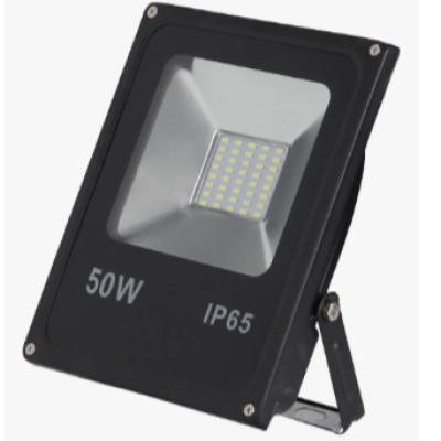 Reflector Led Blanco 50w Alta Potencia Exterior Negro Blanco Frío